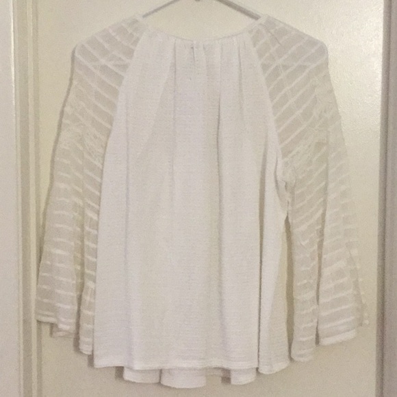 ❌SOLD❌ Lucky Brand Floral White Peasant Top NWT - Picture 5 of 5